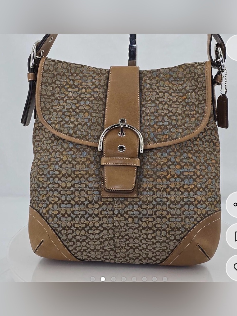 Vintage Y2K Coach Soho 6377 Signature
Jacquard Convertible Hobo/Crossbody Bag